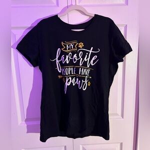 2XL - “My Favorite People Have Paws” T Shirt